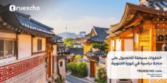 خطوات بسيطة للحصول على منحة دراسية في كوريا الجنوبية